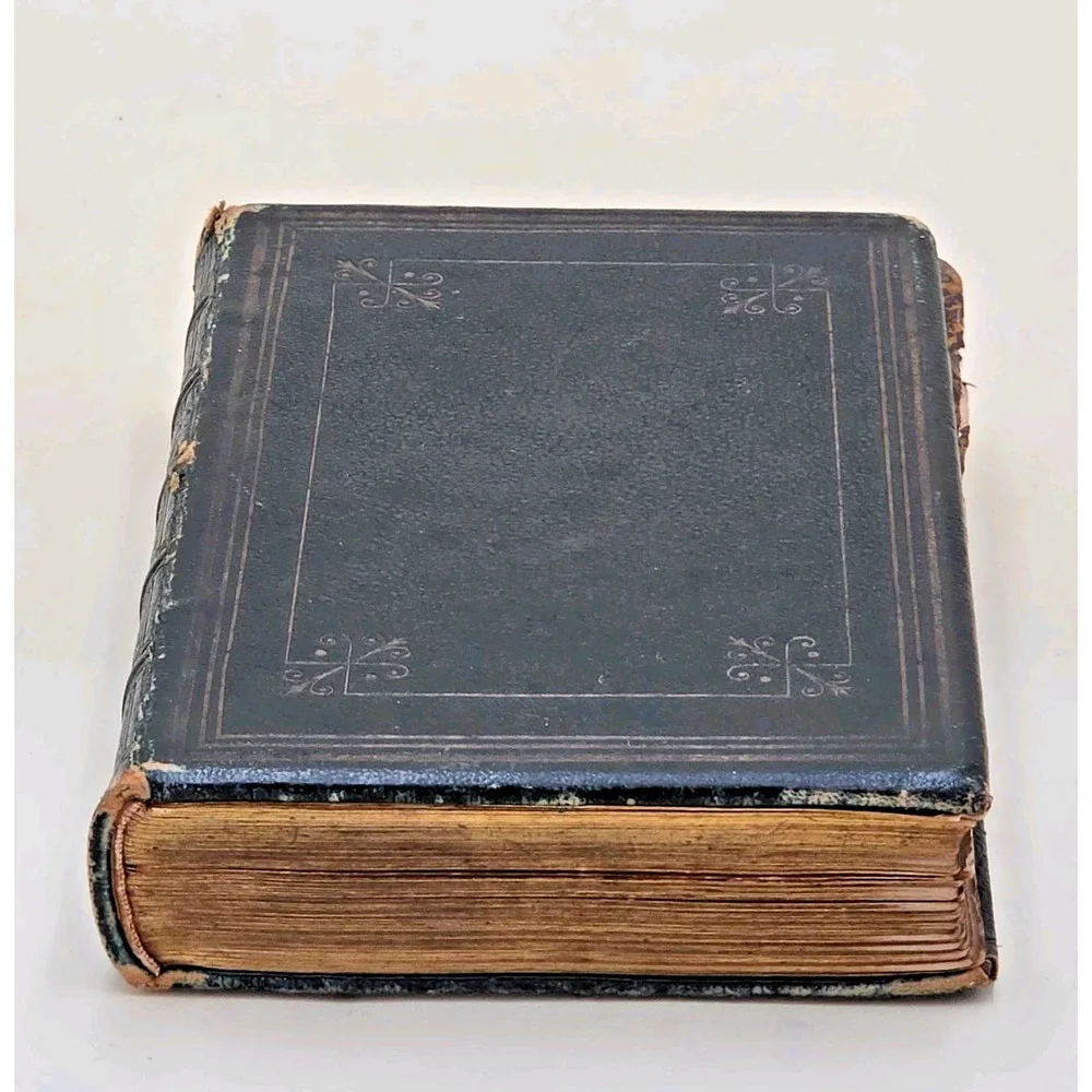 Vintage 1878 Methodist Hymnal with Ritual Leather Hardcover Nelson & Phillips